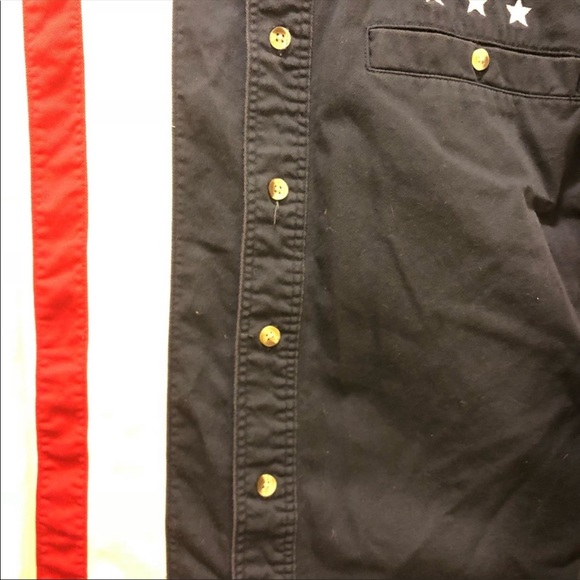 Vintage Wrangler American Flag Button Down - Picture 3 of 8